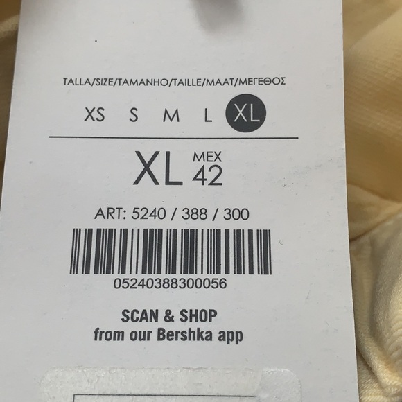 🌹NWT. Beshka Man Yellow/White Ombré-effect Denim Bermuda Shorts. Size XL. - Picture 6 of 8